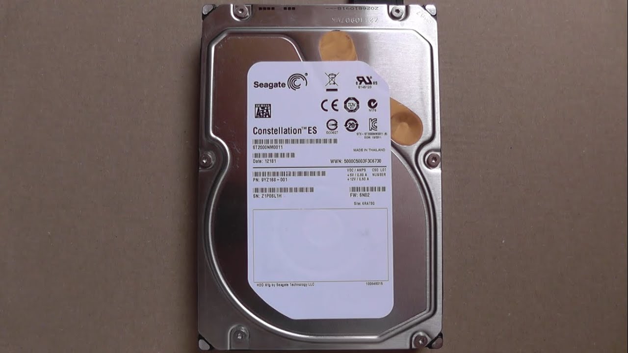Older and modern SATA Hard Drive Spinups / Start Sounds