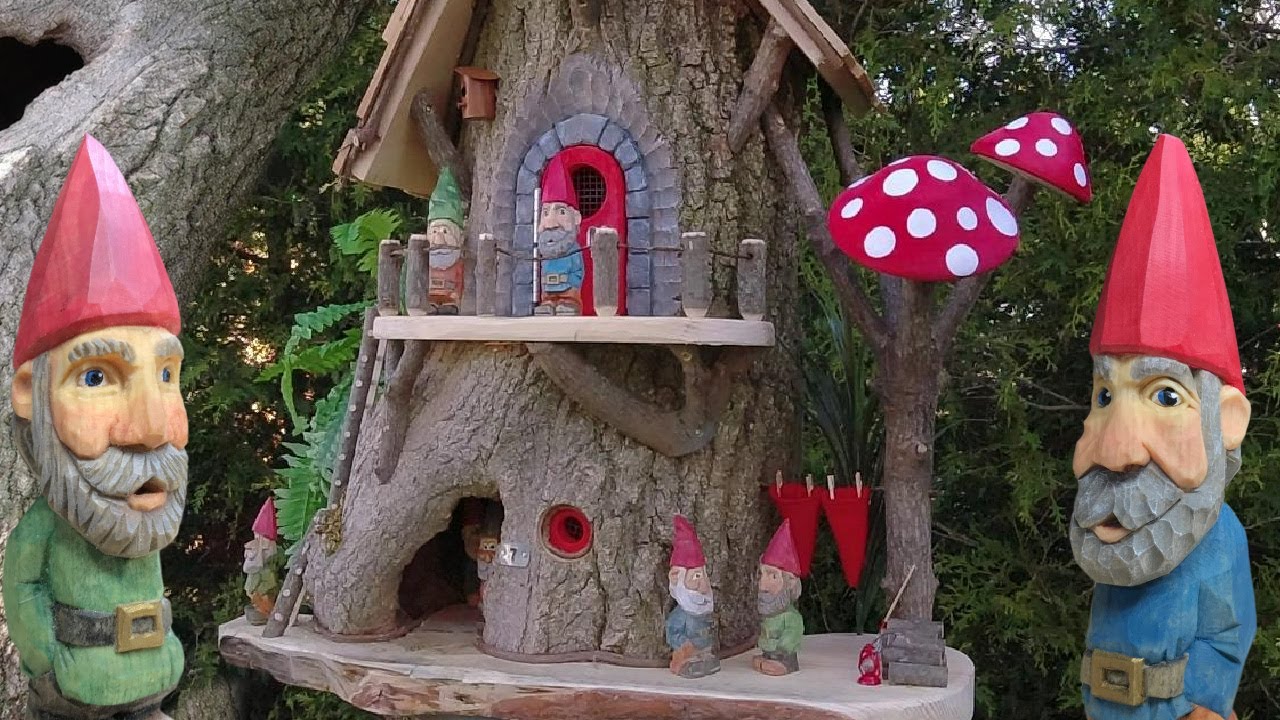Building the Ultimate Gnome Home with a Hollow Log