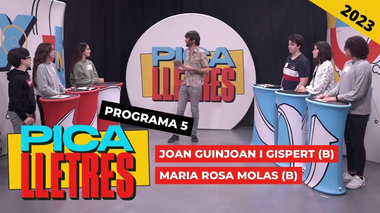 5. Pica Lletres 2023: Joan Guinjoan i Gispert (B) VS. Maria Rosa Molas (B)