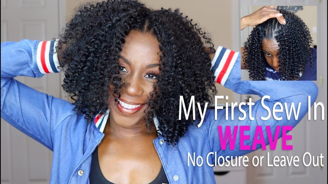 Sew In Weave on Shaved Sides. No Closure No Leave Out. Outre Batik Jerry Curl