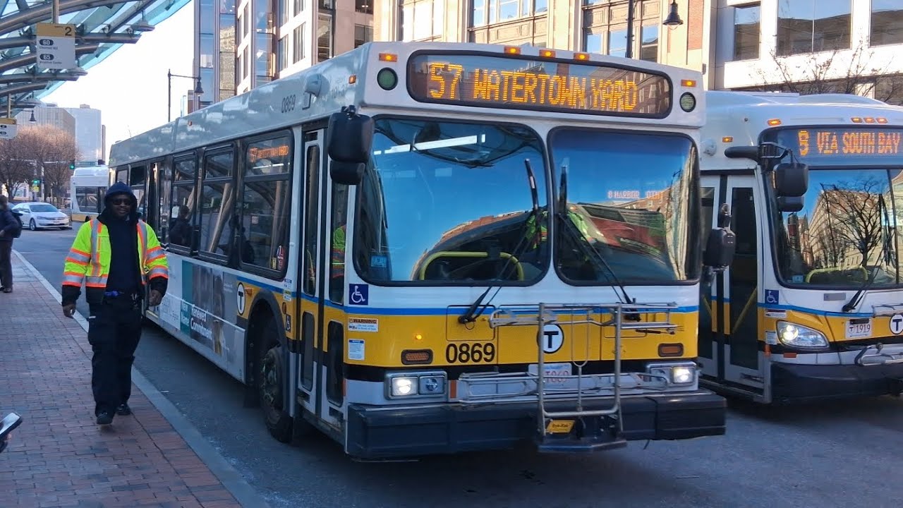Riding the full MBTA route 57 to Watertown Yard