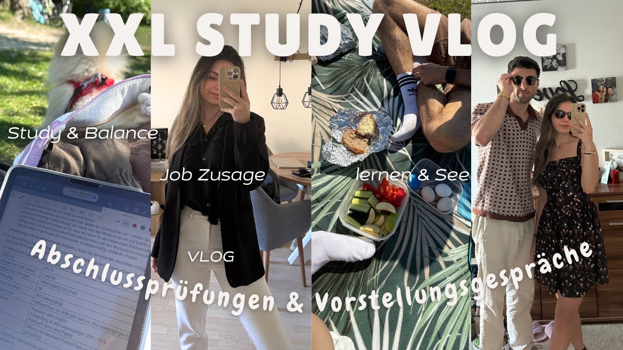 XXL VLOG Abschlussprüfungen, ganz viel lernen, Neuer Job? Vorstellungsgespräche + Tipps,