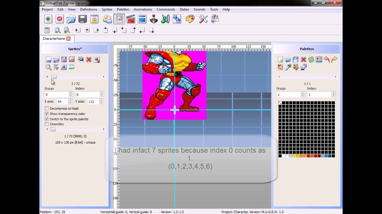 The Ultimate Mugen Tutorial - Setting up your character