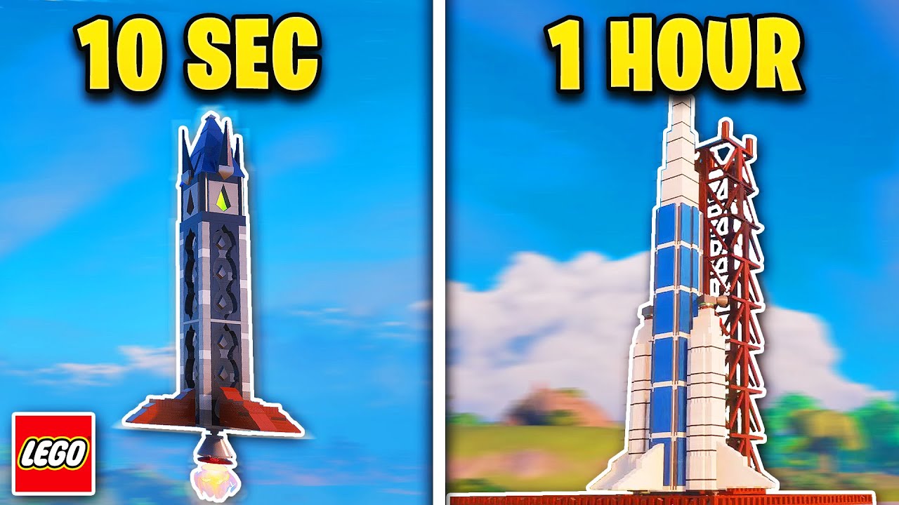 Building a Rocket Ship in 10 Seconds vs 1 Hour!