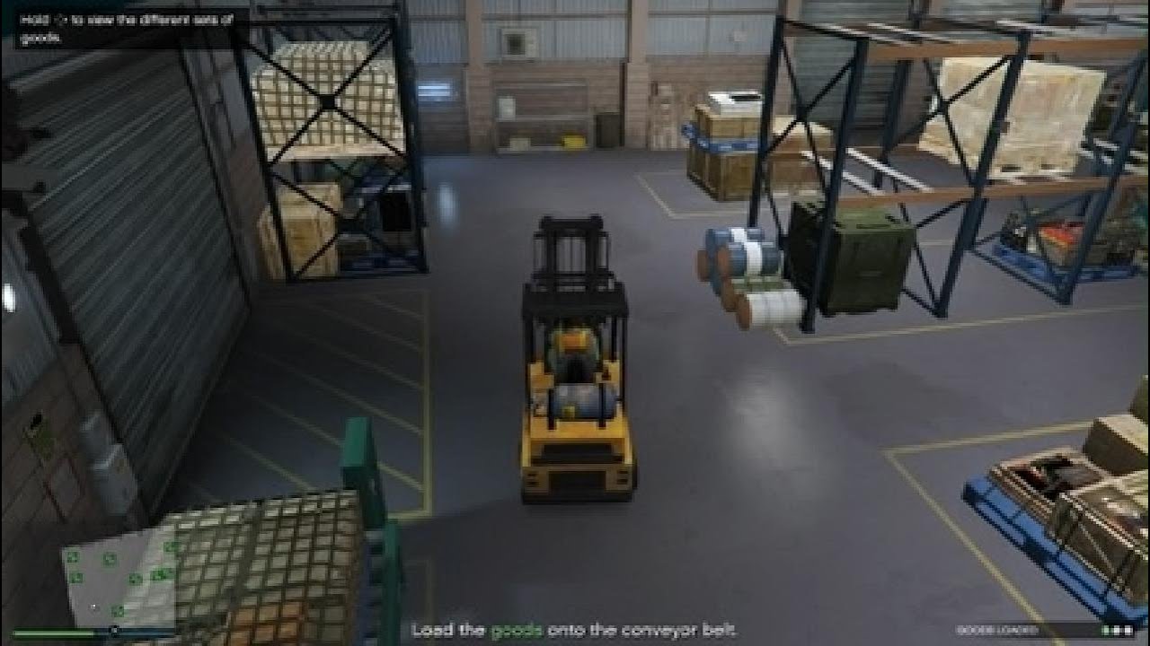 GOT A JOB IN A WAREHOUSE IN GTAV