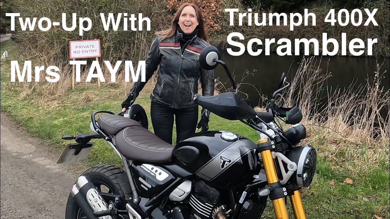 Going Two-Up On The Triumph Scrambler 400X - With Mrs TAYM