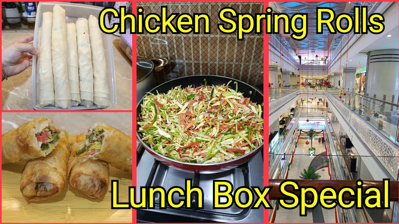 Chicken Spring Rolls || Lunch Box Special Make N Freez Recipe 
