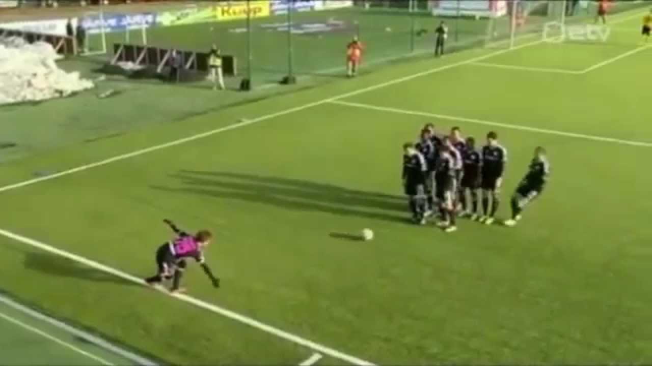 Strike! Estonian footballers' tenpin bowling celebration stuns crowd &ndash; video   Football