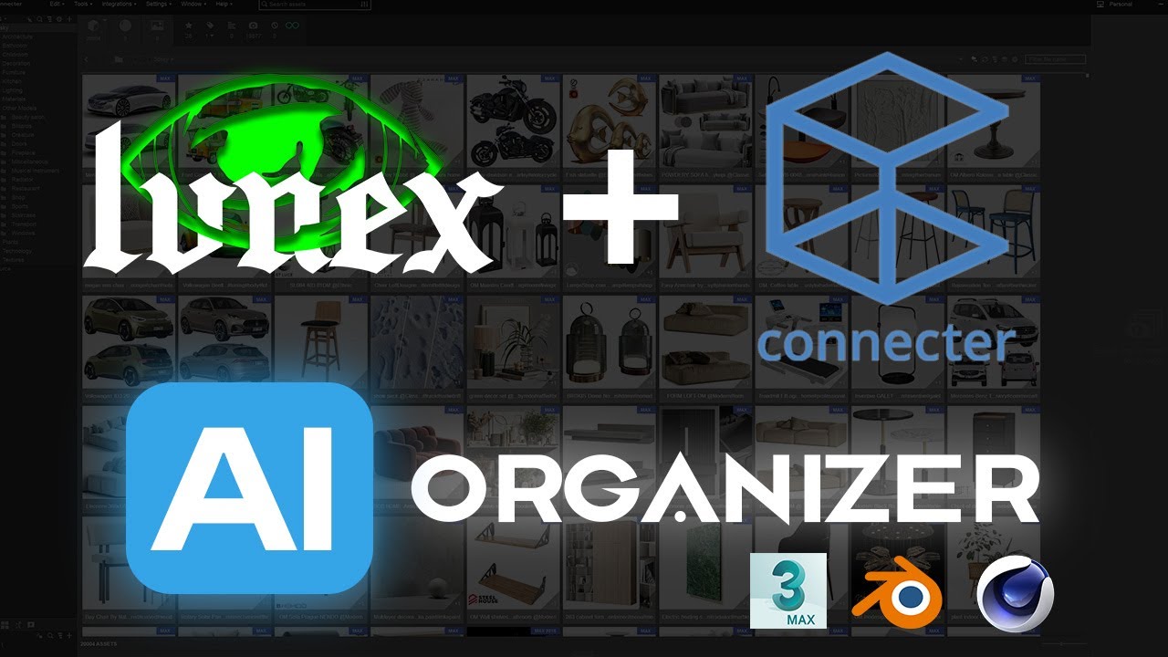 How to organize 1000+ 3D Models in 1 minute with LVNEX AI?