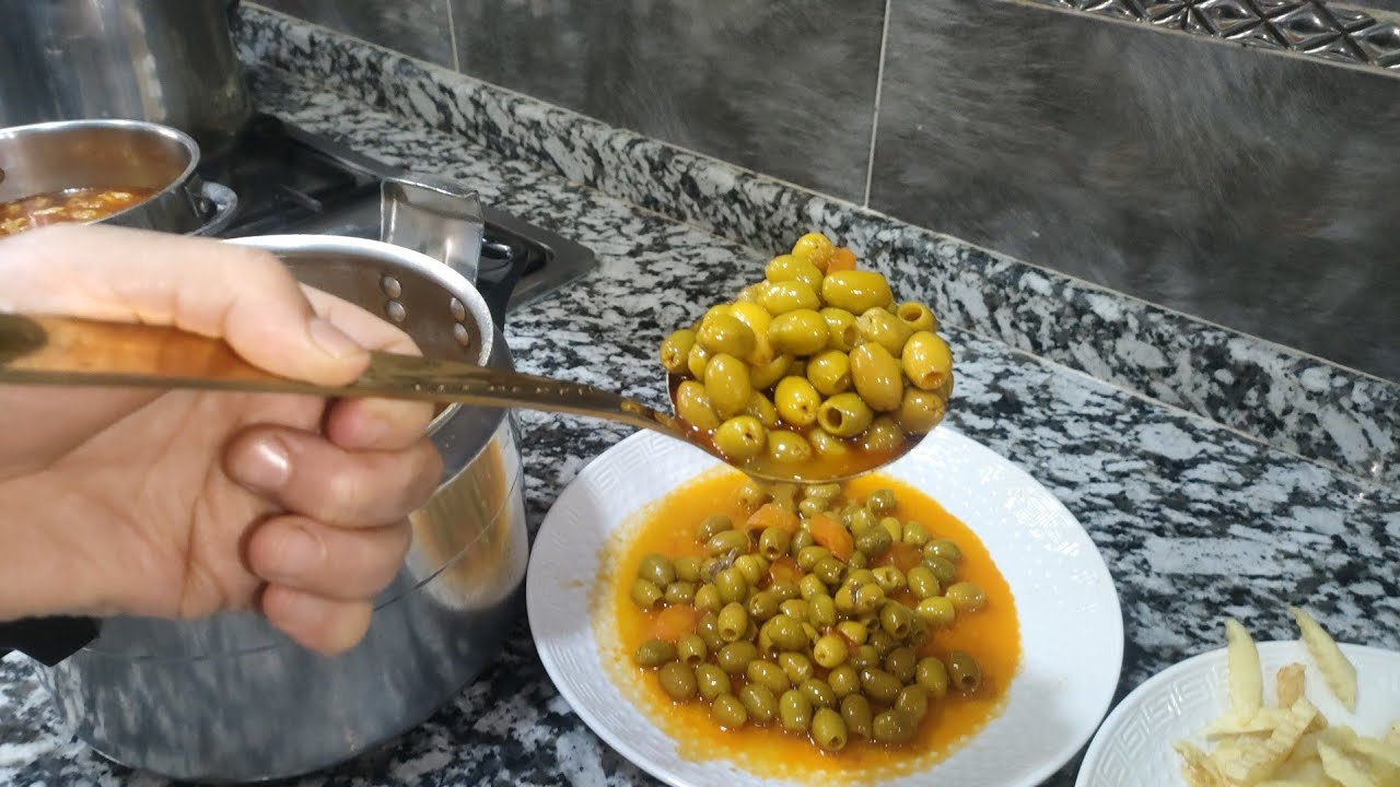 وصفات رمضان طاجين الزيتون محبوب الجزا ئريين ببنت زمان👌😋🌙🫕