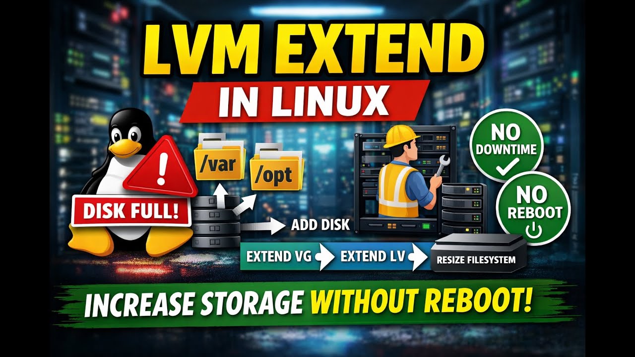 Extend LVM Partition in Linux LIVE | Step-by-Step Practical (No Data Loss)
