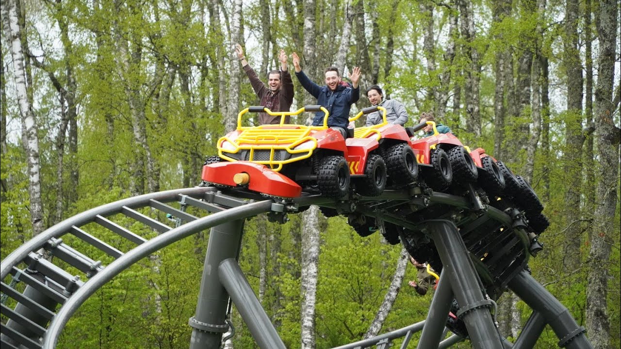 Namazu - Vulcania - Onride - Front Row - POV - Intamin Launch Coaster