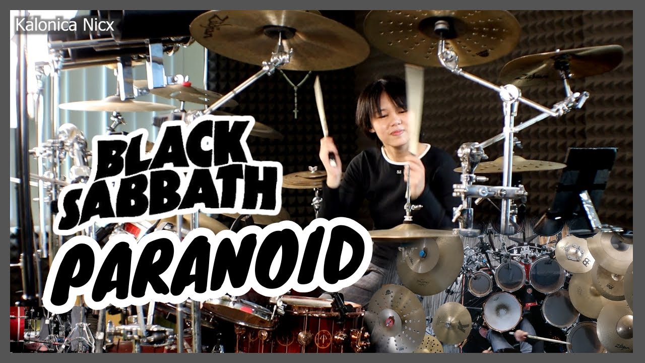 Paranoid - Black Sabbath - Ozzy Osbourne || Drum cover by KALONICA NICX