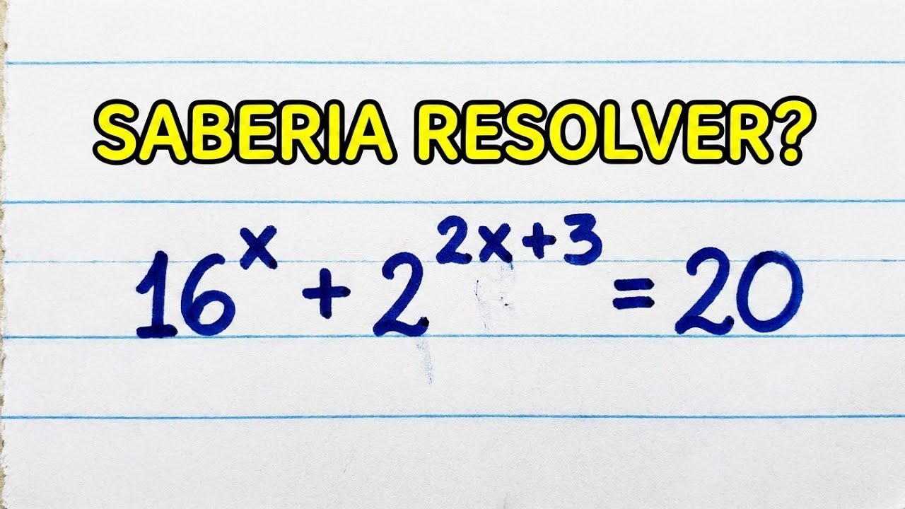 Em 5 Minutos Resolva uma Equação Exponencial com Artifício