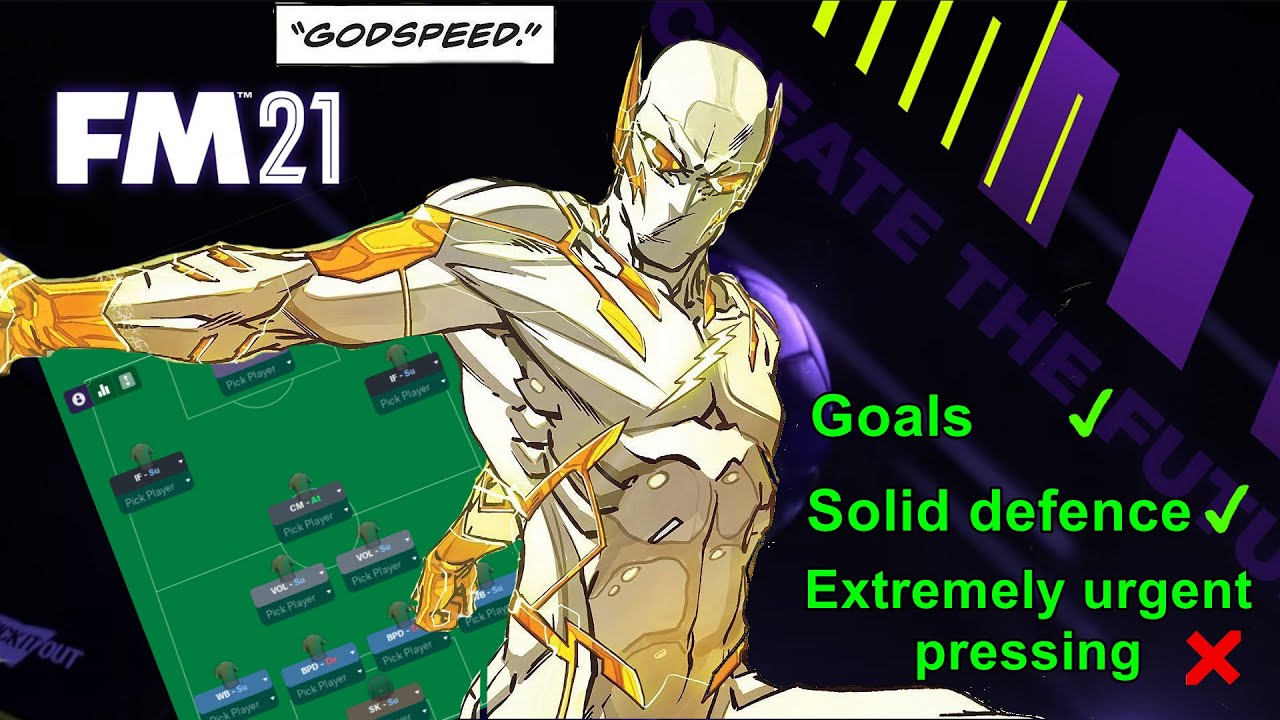 The return of the Godspeed tactic.The best FM21 tactics.