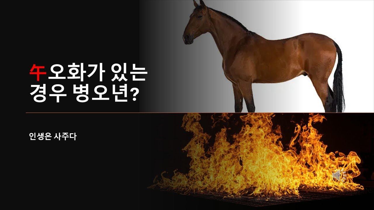 午오화가 있는 경우 병오년 어떤 작용이 있을까?