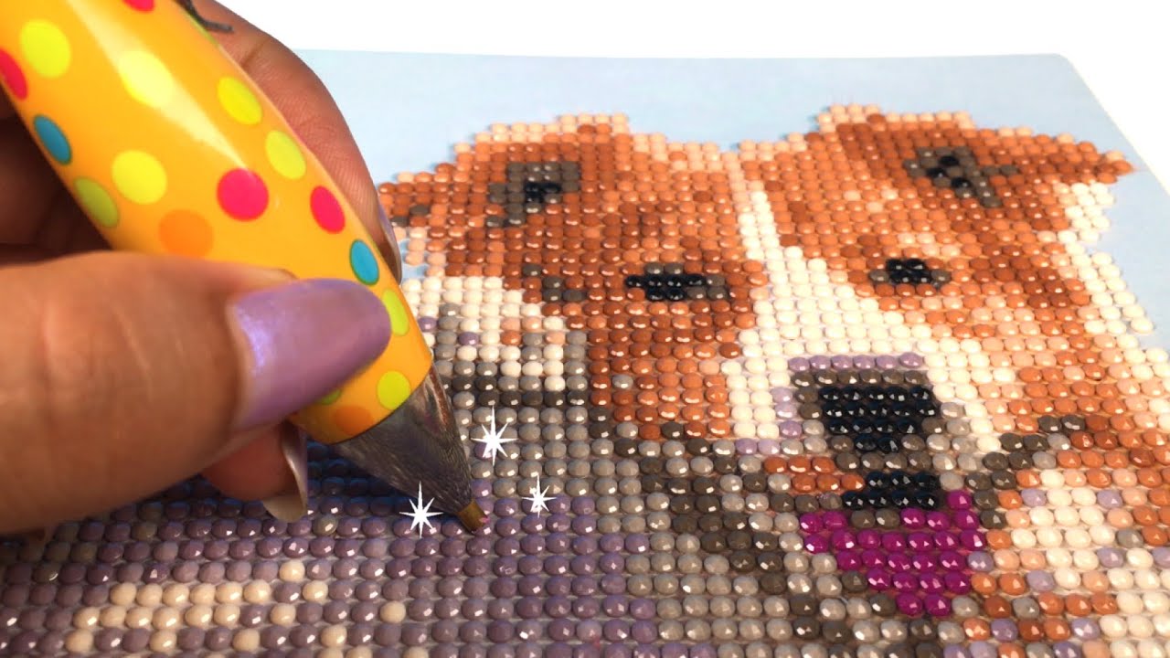 Diamond painting bij Wibra kaart - hond