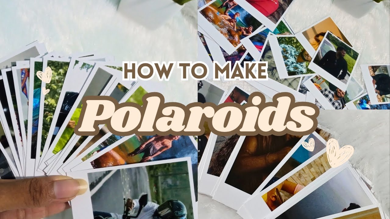 How to make polaroids 🌼✨#with customised size #polaroid #feed #craft #feeds #polaroids 