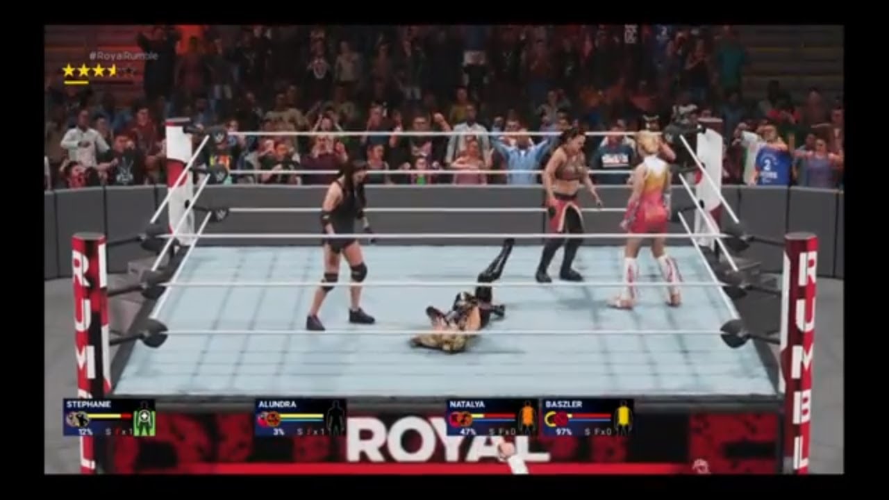 WWE 2K19 Custom Diva Princess Stephanie In A 20-Diva Royal Rumble Match