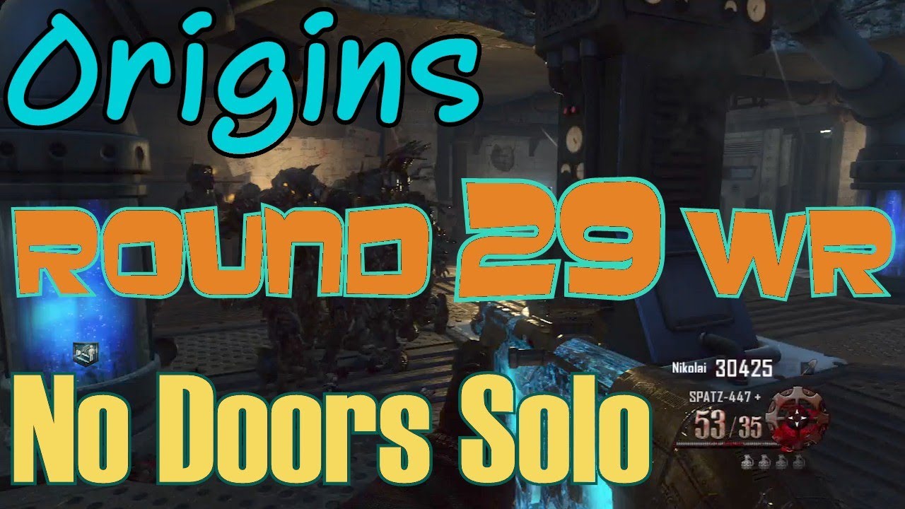 Origins - First Room Solo Challenge Round 29 World Record - BO2 Apocalypse DLC