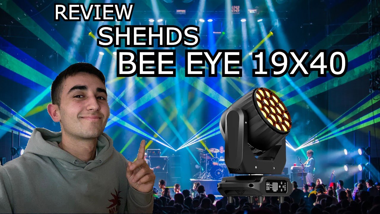 [SHEHDS Big Bee Eye 19x40w] 💡Review JMS Webb LED español | ¡Libreria para CHAMSYS! | Nicolau Vidal