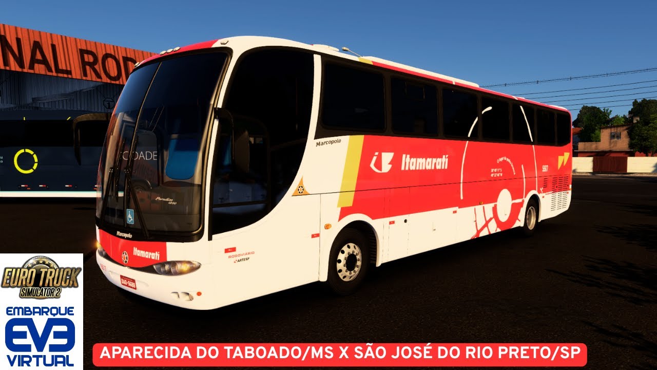 ETS2 MODBUS | ESTREIA MARCOPOLO PARADISO G6 1200 | APARECIDA DO TABOADO X S J DO RIO PRETO | RBR