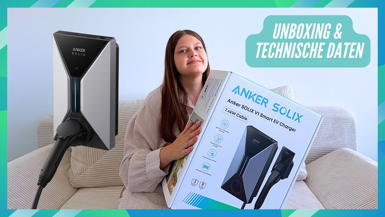 Anker SOLIX hat jetzt ne Wallbox?!😳 V1 Smart EV Charger Unboxing + technische Daten (Anzeige)