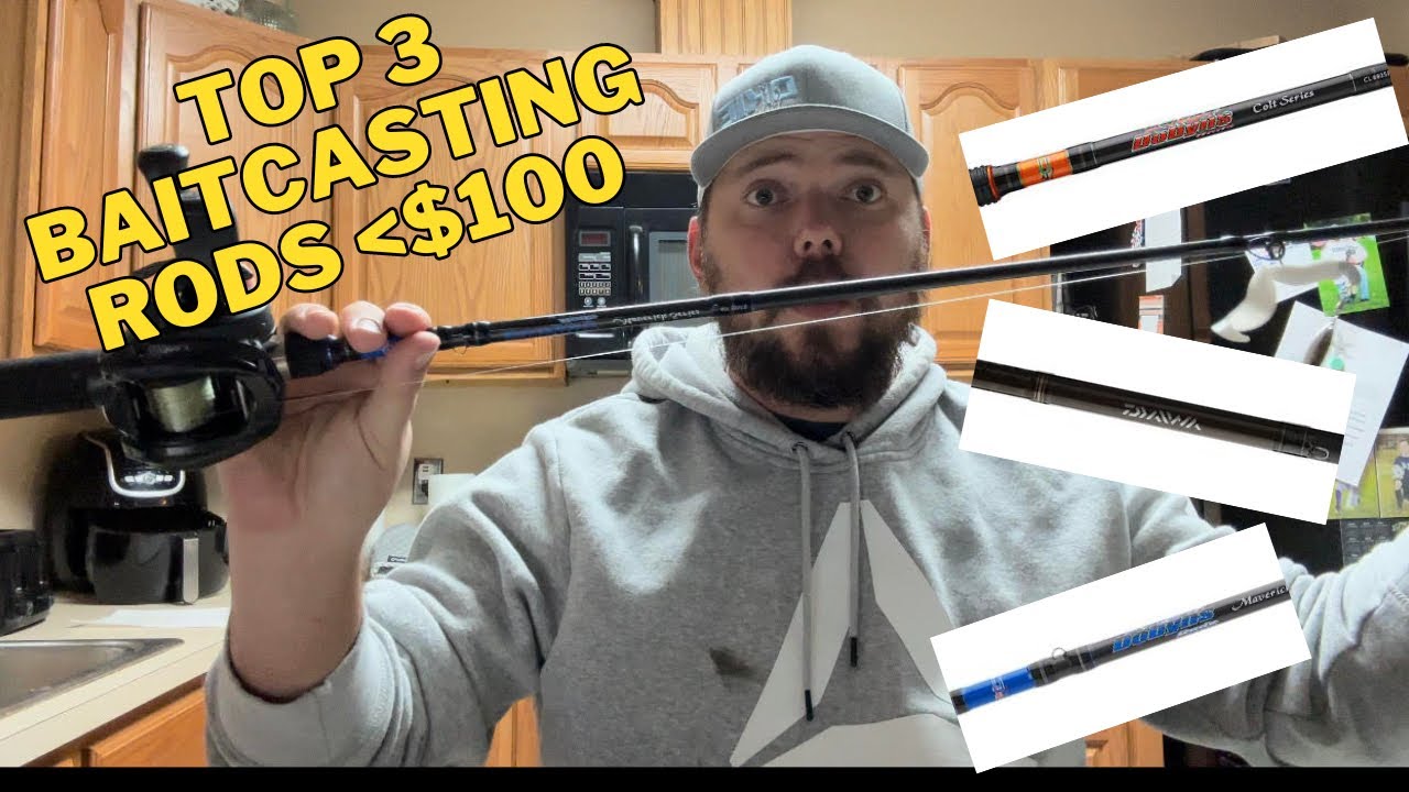 Best baitcasting rods under $100 for BASS FISHING in 2024