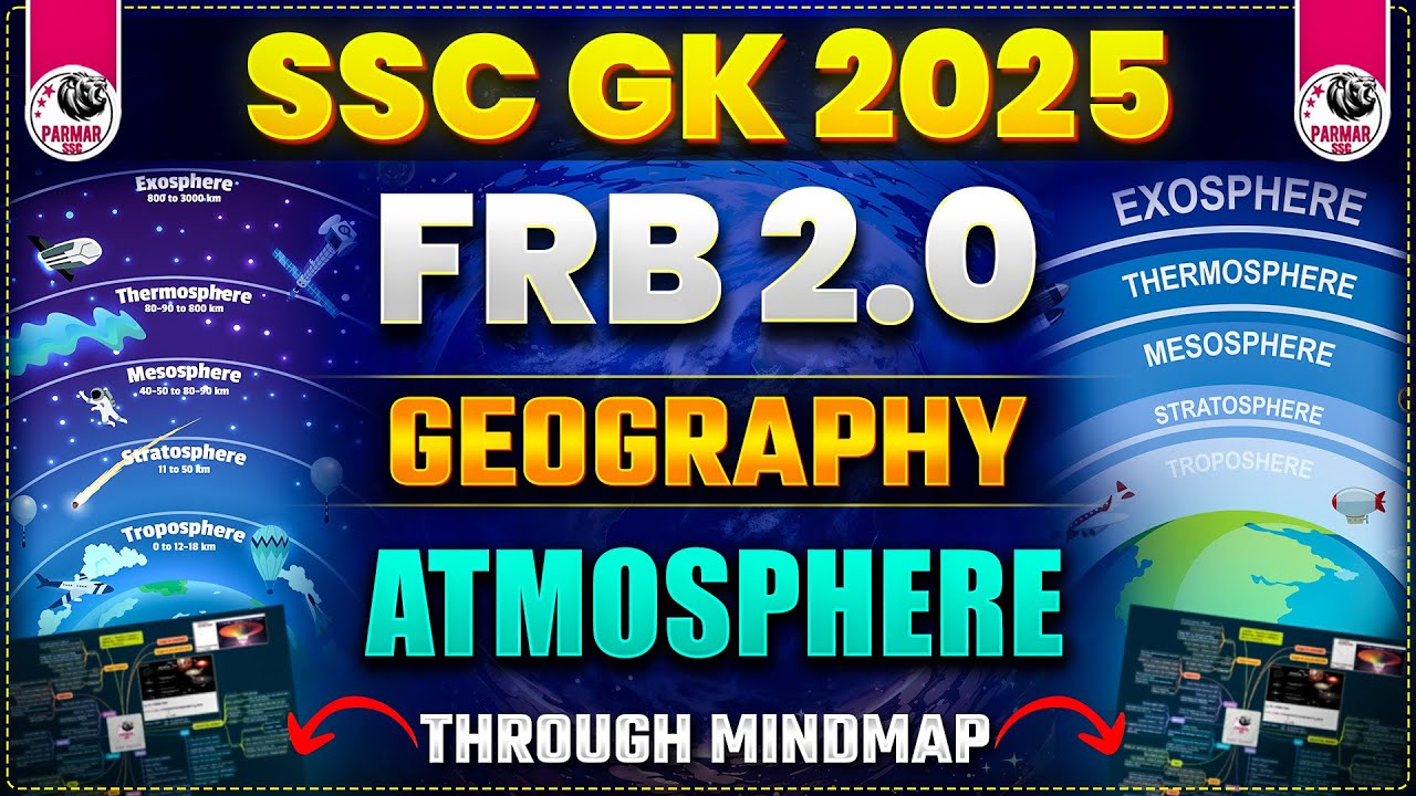GEOGRAPHY FOR SSC EXAMS 2025 |ATMOSPHERE | FRB 2.0 BY PARMAR SIR