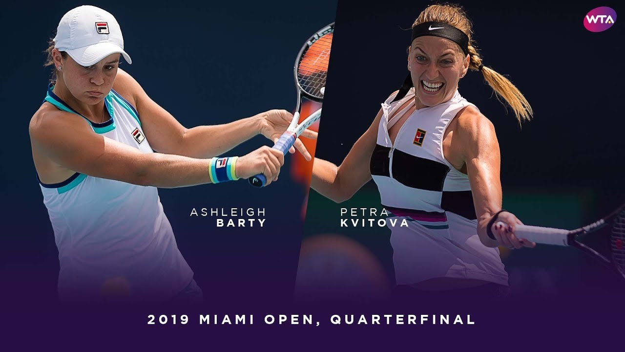 Ashleigh Barty vs. Petra Kvitova | 2019 Miami Open Quarterfinal | WTA Highlights