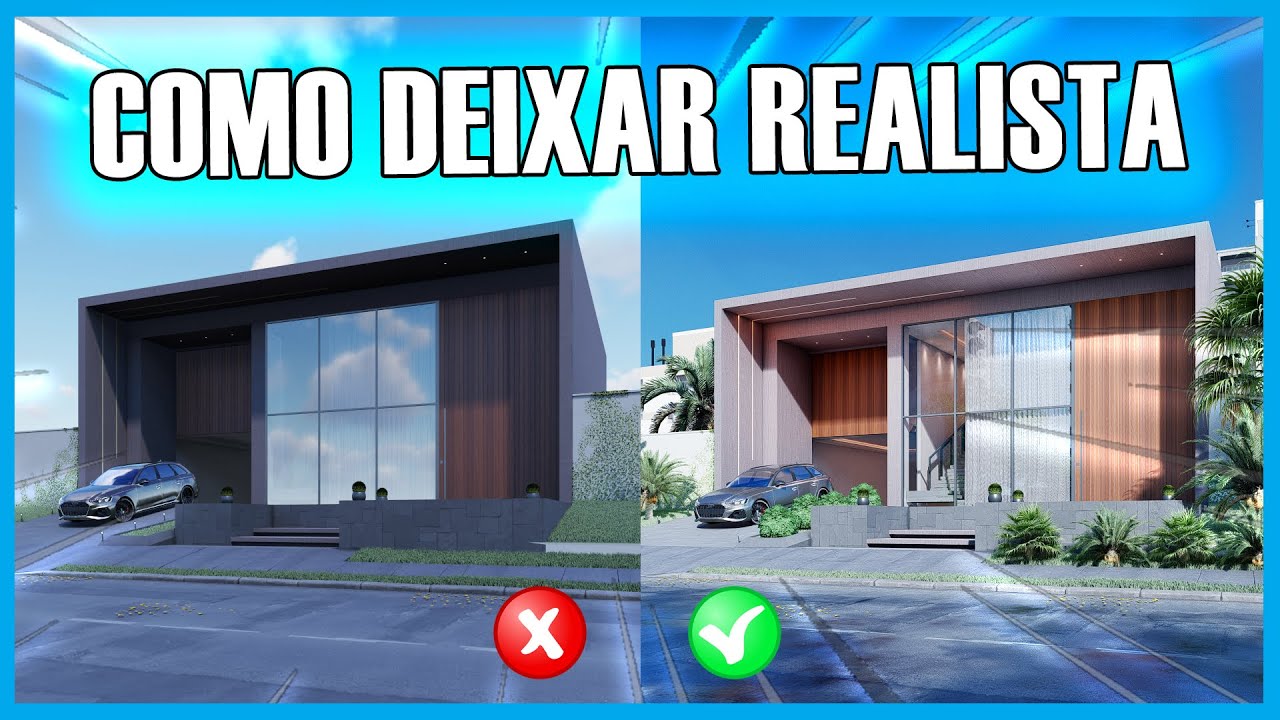 Por que o Render da sua Fachada Diurna não fica Realista - Paulo Junior 3D