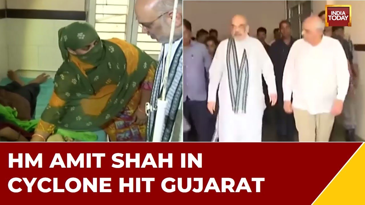 Amit Shah Visits Cyclone Hit Areas, Conducts Aerial Survey Of Affected Areas | Biparjoy Aftermath