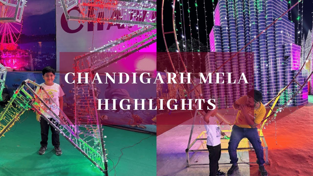 Vihaan's Fun Day at the Vibrant Chandigarh Mela! 🎡 #ChandigarhMela