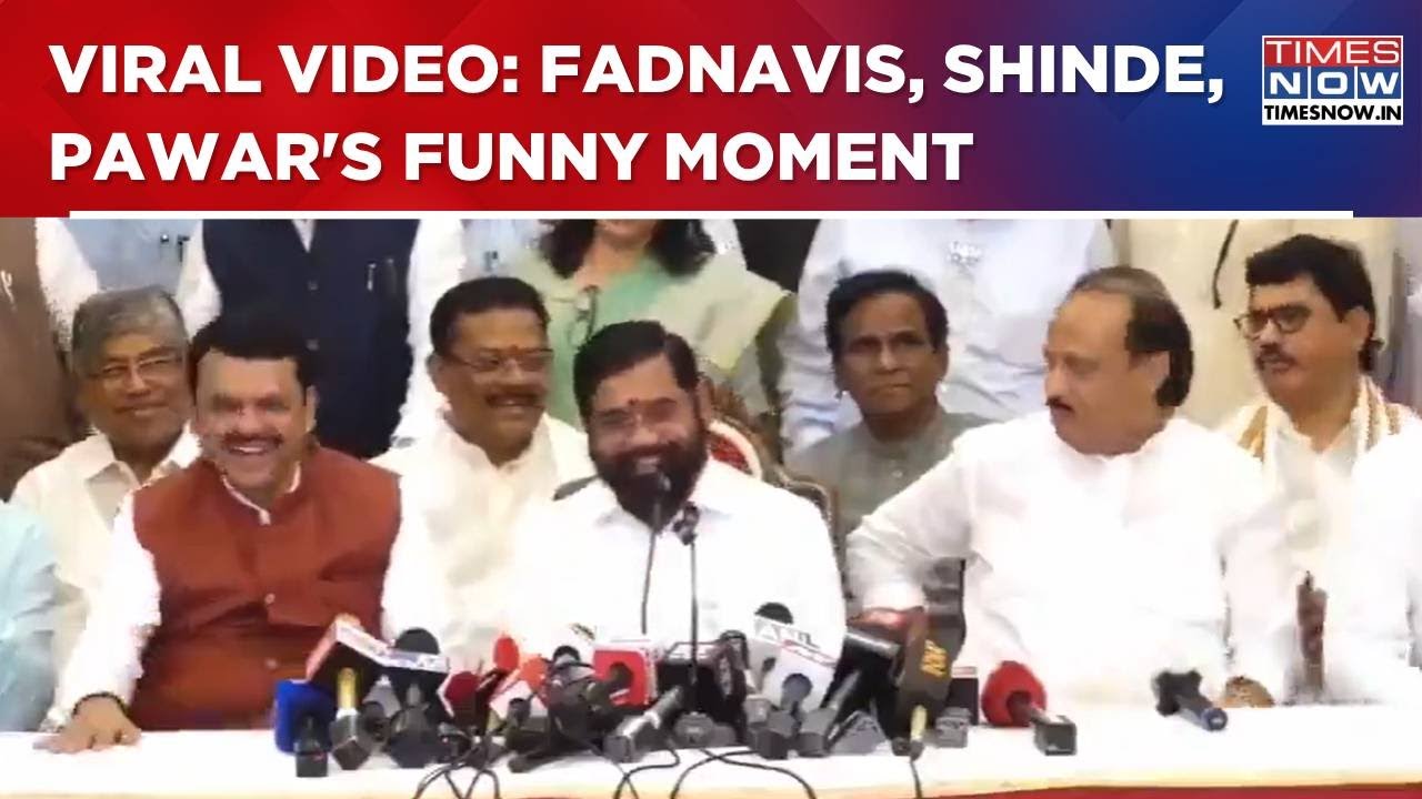 Funny Moment: Devendra Fadnavis, Eknath Shinde, Ajit Pawar's Friendly Banter Ahead Of Oath Ceremony