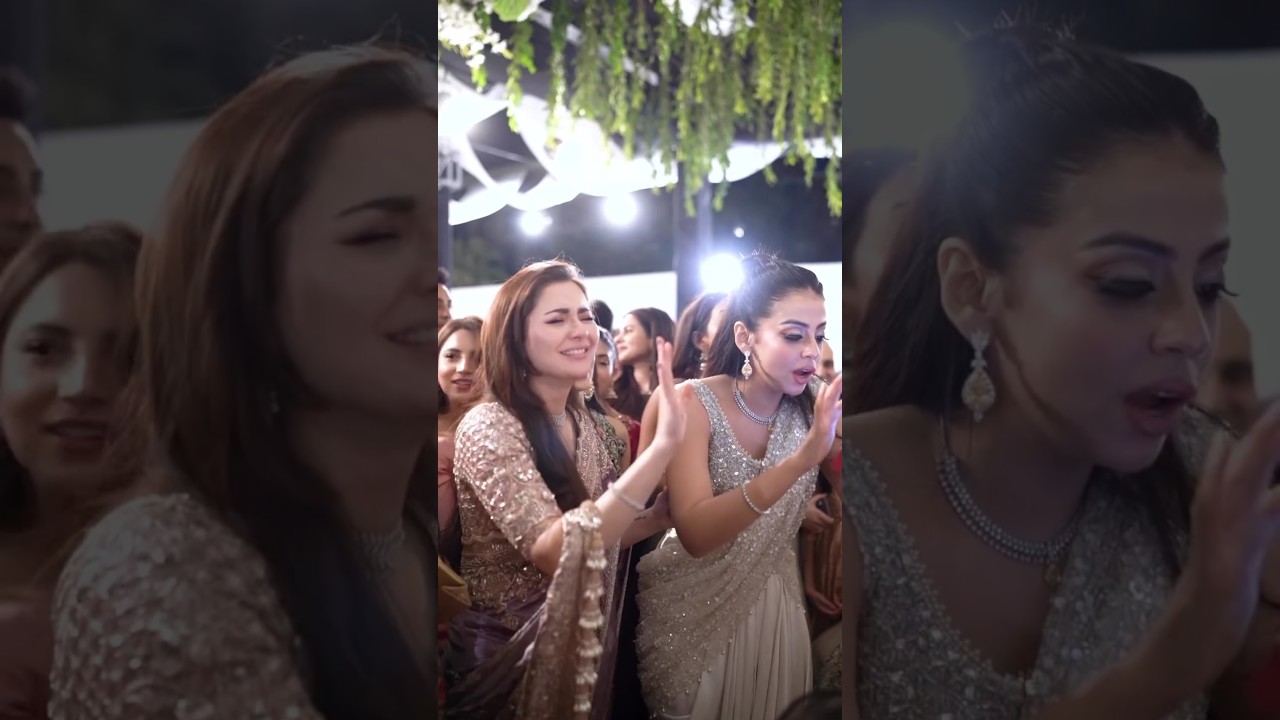 Hania Aamir at the wedding event of Yasham Gill's sister Arooba ❤️#shorts #lollywoodtoday1