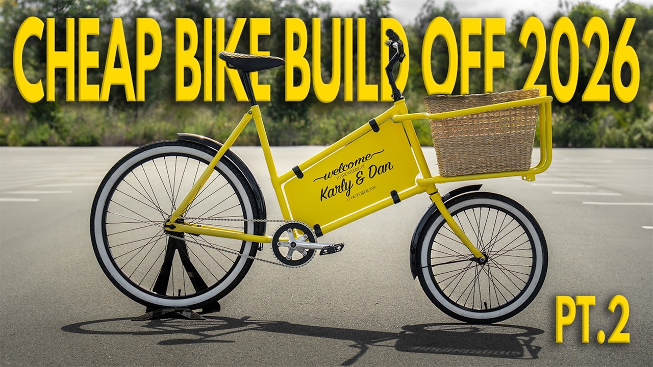 CHEAP BIKE BUILD OFF 2026 - Budget cargo bike build - Part 2