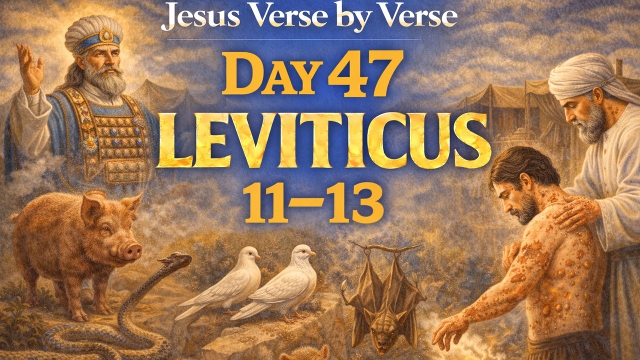 📖 Bible in a Year - Day 47: Leviticus 11–13 Clean and Unclean, Holiness, and the Need for Cleansing