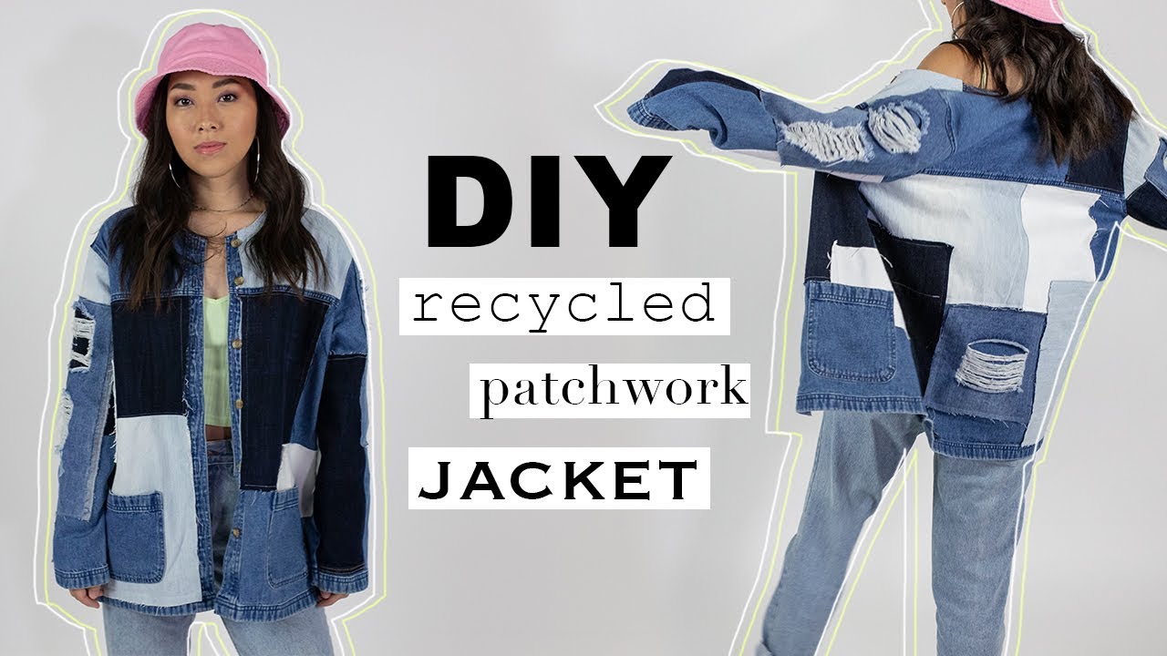 Making a Patchwork Jacket from Recycled Jeans | Sewing with @coolirpa