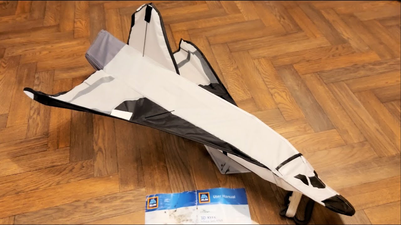Assembling the ALDI 3D Kite Space Shuttle (from 2020)