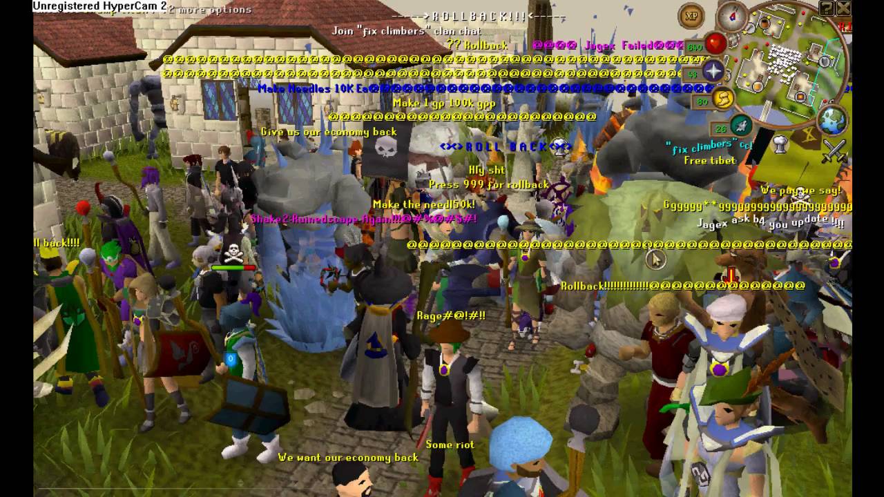 Runescape 'Climbing boots' Riot