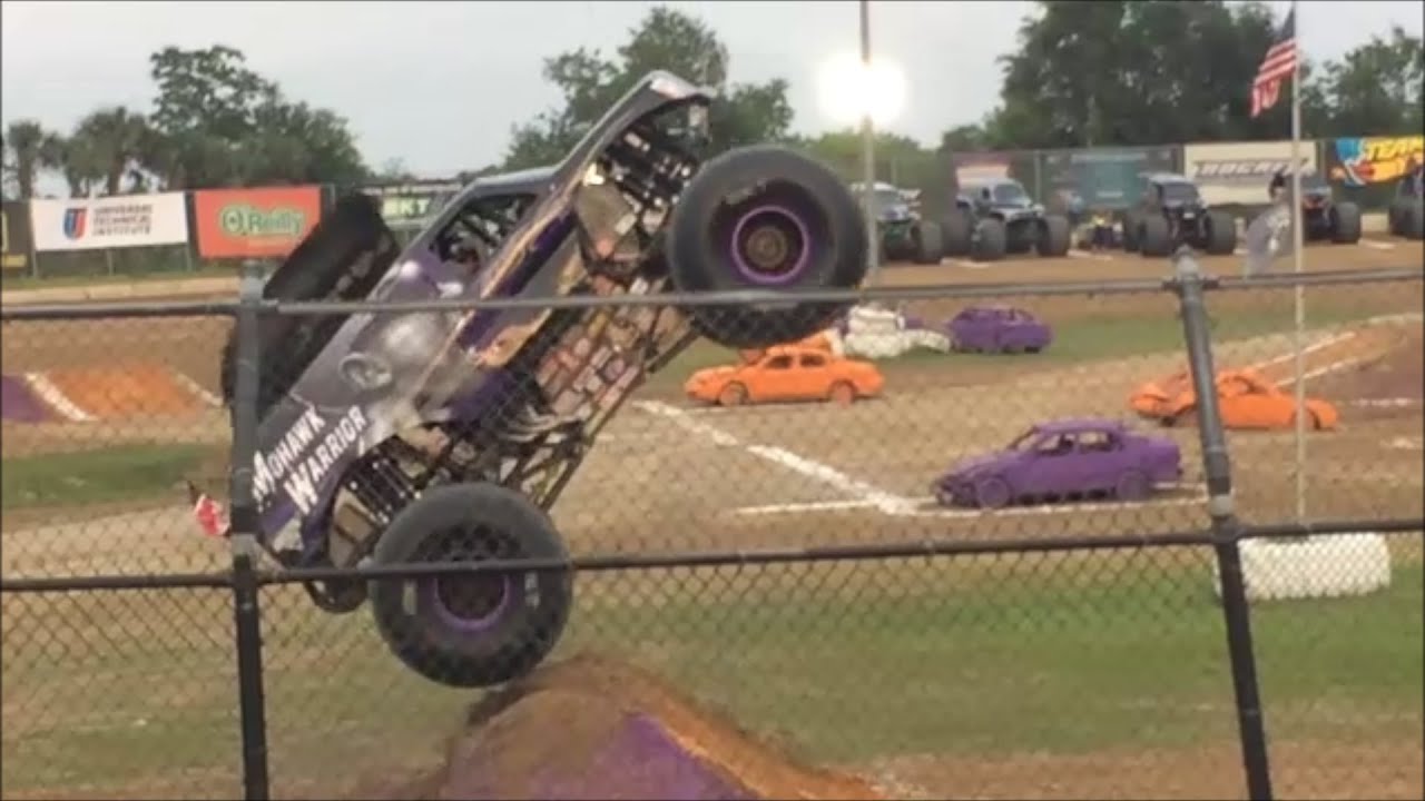 Monster Jam Wheelie Comp @ Bubba Raceway Ocala Florida 4/18/15
