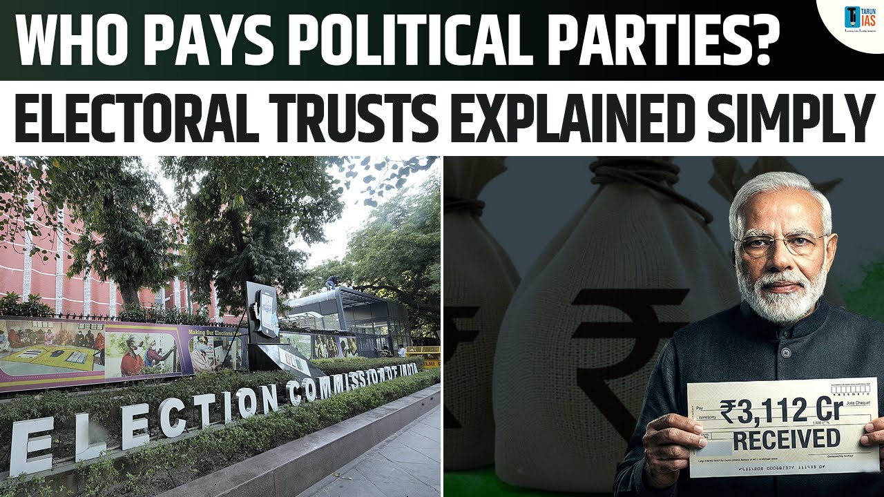 Who Pays Political Parties? Electoral Trusts Explained Simply | #electoralbonds #upsc