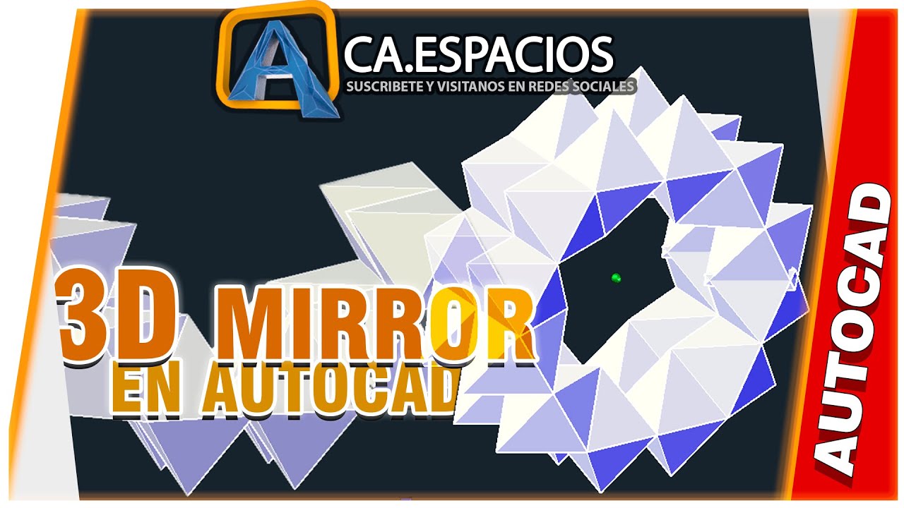 herramienta MIRRO 3D EN AUTOCAD-como utilizar mirror 3d en autocad