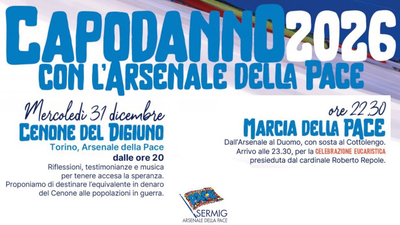 Capodanno 2026 all'Arsenale della Pace