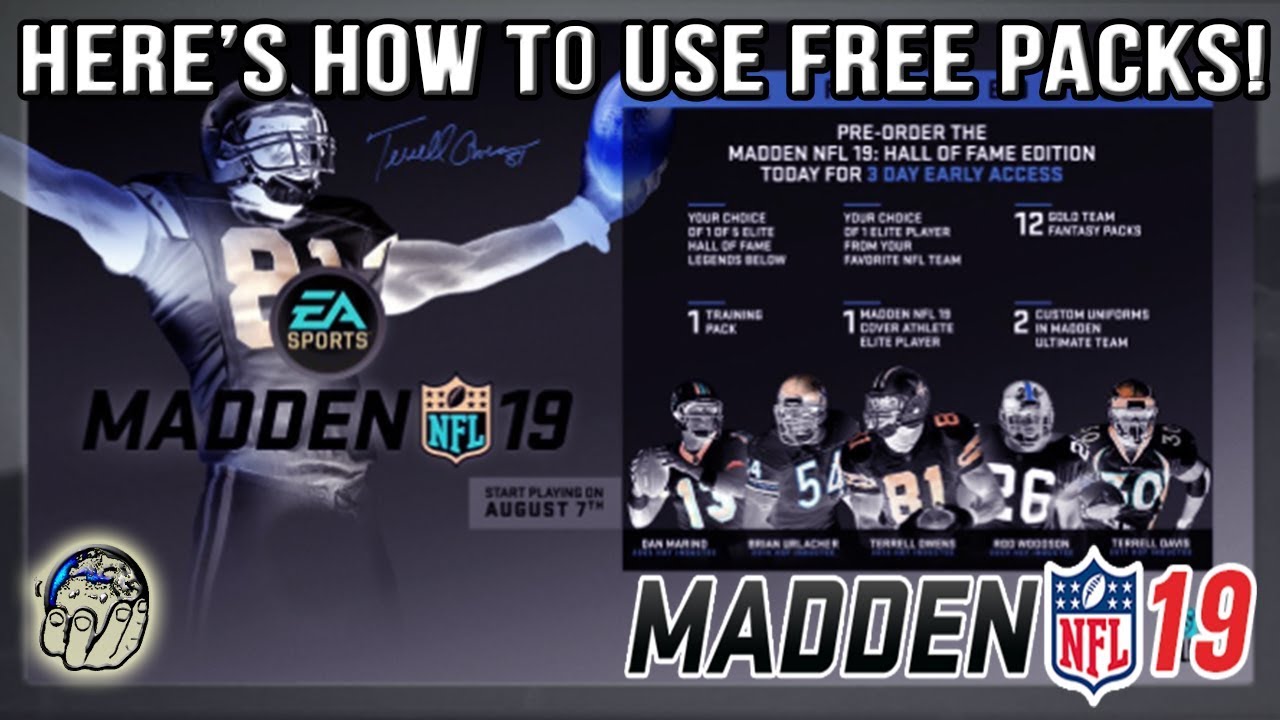 Madden 19 - How to use your FREE MUT 19 HOF edition packs! Serious MUT users ONLY!
