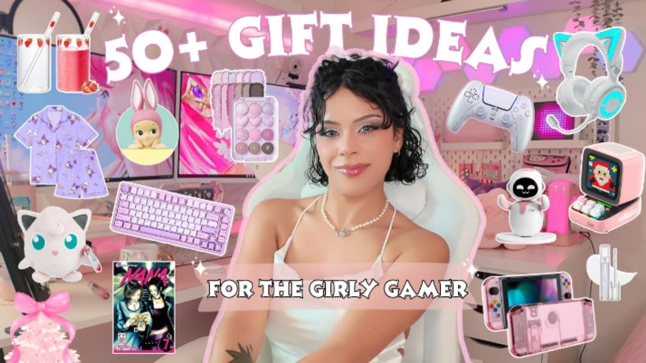 gift guide for the girly gamer 🎀  | 50 gift ideas | gaming, tech, cute decor, self care & kbeauty