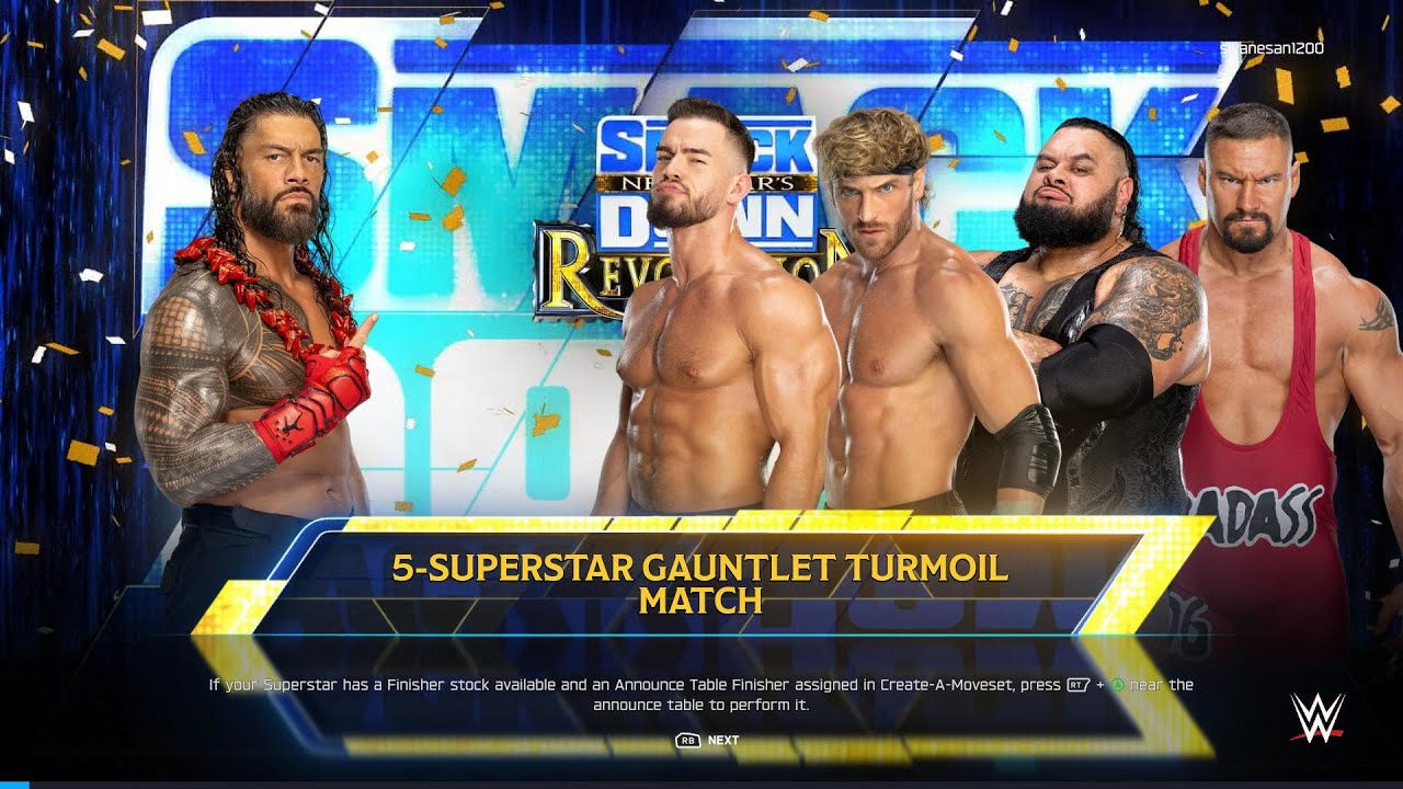 Roman Reigns Vs The Vision | #wwe #wwelive #wwe2k  #gaming #wwe2k25 #wwe2kgameplay