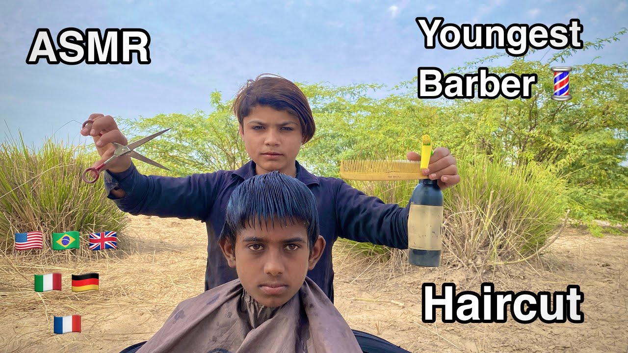 ASMR youngest Barber 💈 In the world 🗺️
