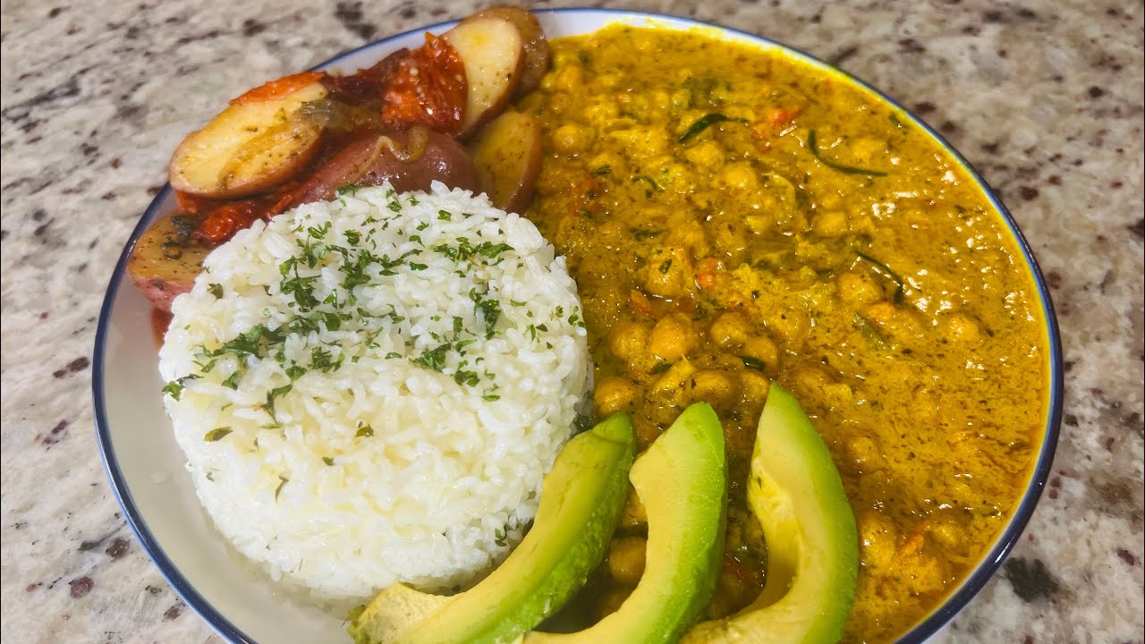 Day 4 No Meat / Delicious Coconut Curry Chickpeas 