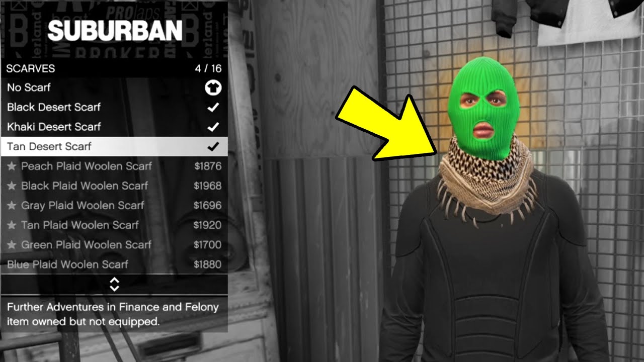 GTA 5 Online: How To Unlock Scarves
